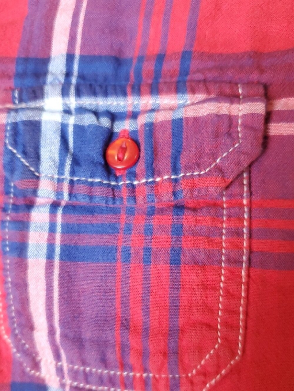 Kuhl Women’s Red & Blue Plaid Button-Down Shirt - Picture 5 of 12